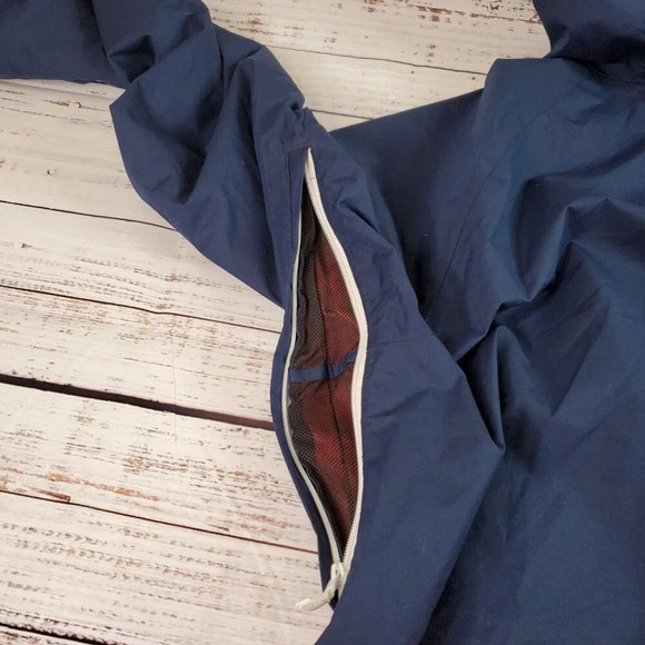 Adidas 10K Riding Jacket Mens XL Navy Red Hooded Windbreaker Snowboard Gorpcore - Picture 16 of 16